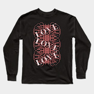 pink love art Long Sleeve T-Shirt